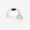 DARIT Comfortable Solar Panel Power Safety Helmet Outdoor Cooling Cool Fan Safety Helmet Hard Ventilate Hat Cap(white)