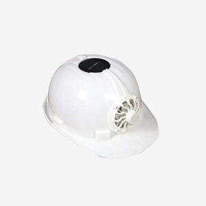DARIT Comfortable Solar Panel Power Safety Helmet Outdoor Cooling Cool Fan Safety Helmet Hard Ventilate Hat Cap(white)