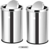Set of 2 Steel Swing Dust Bin