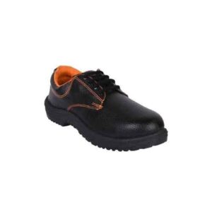 Nova Safe Safari Labour PVC Black & Orange Steel Toe Safety Shoes