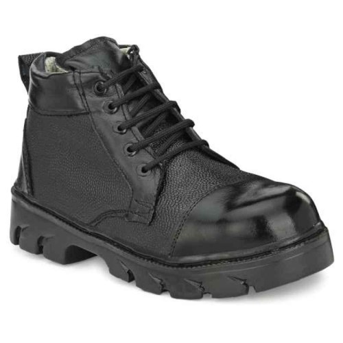 ArmaDuro AD1016 Leather Steel Toe Black Safety Shoes
